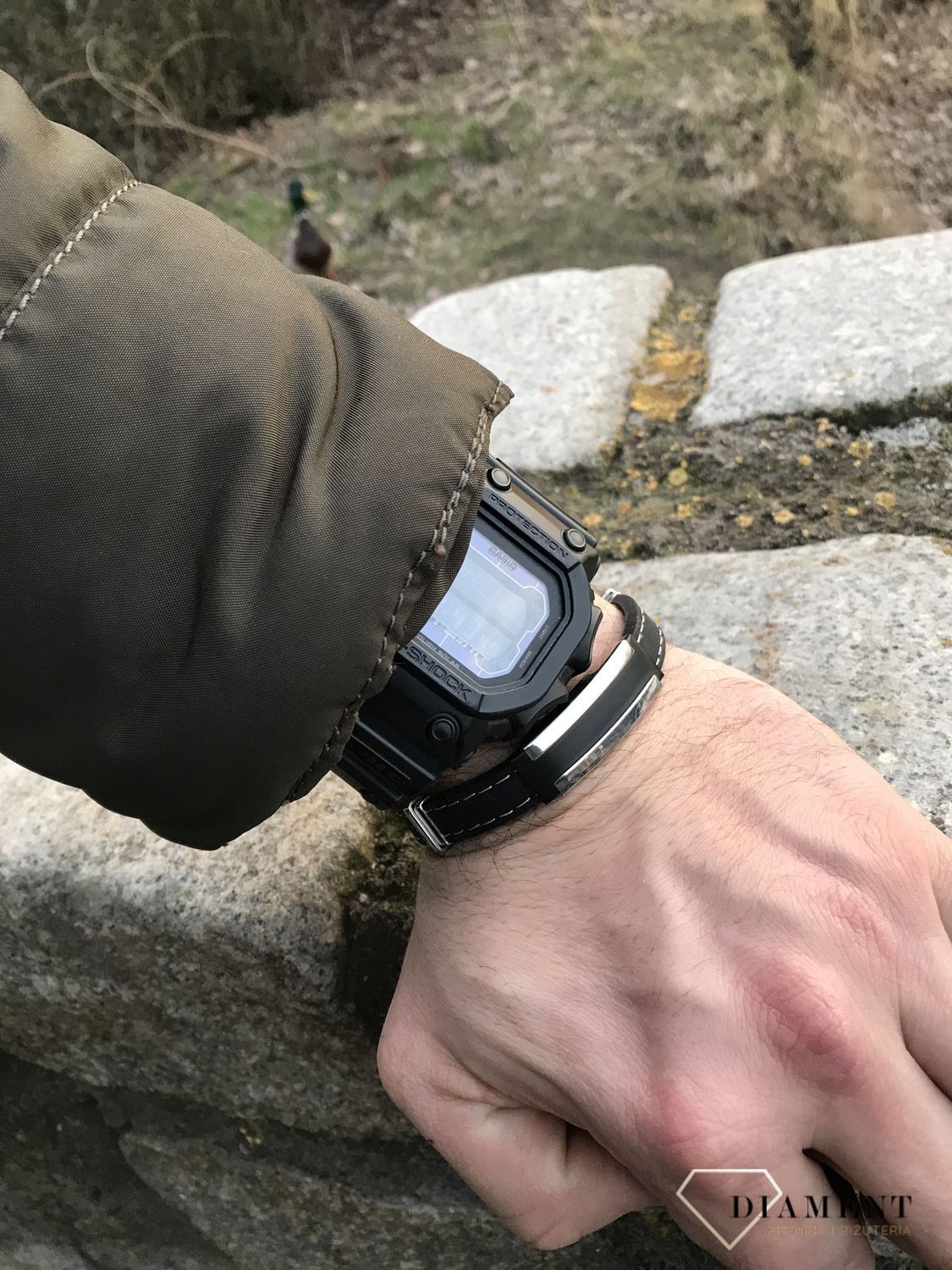 Bransoletka męska ze stali blaszka BRS39 czarnas.jpg